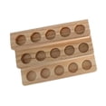thumbnail image 3 of Rack de almacenamiento de aceite esencial de madera Rack de esmalte de uñas Multi tragamonedas Organizador de almacenamiento de botellas para 3 capas de color oscuro, 3 of 8