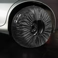 thumbnail image 2 of Minkissy 4Pcs Camper Spare Tire Covers Black for Rv and Travel Trailers Sturdy Wear Resistant Tire Protector, 2 of 4