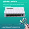 thumbnail image 4 of 5 Port Desktop Gigabit Network Switch 10/100 / 1000mbps Ethernet Switch Adapter Fast Rj45 Ethernet Switcher Lan Switching Hub, 4 of 5
