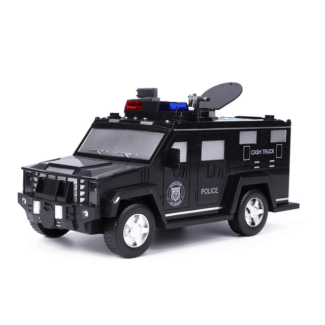 Cash Truck Money Box Fingerprint Password Electronic Automatic Coins Saving BoxBlack
