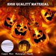 thumbnail image 2 of Guirnalda de luces de calabaza de Halloween, guirnalda de luces Led, farol de calabaza, 20 ledes, 10 pies, 2 modos, funcionamiento con batería estable/parpadeante kaili Sencillez, 2 of 3