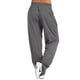 thumbnail image 5 of Sonducket Pantalones Pantalones deportivos sueltos Pierna recta Pantalones deportivos sueltos Pantalones de chándal casuales para mujer Prendas para la parte inferior del cuerpo gris oscuro 5XL, 5 of 6