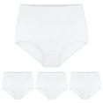 thumbnail image 6 of Linkshare Women's Cotton Underwear High Waisted Full Coverage 4-Pack Ladies Panties, 6 of 10