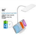 thumbnail image 2 of Lámpara De Escritorio Led Plegable Para Cabecera De Dormitorio, Luz De Lectura Para El Cuidado De Los Ojos Sin Deslumbramiento, Lámpara De Sueño Suave, Batería Recargable Integrada De 1200Mah Noticed HA014204-00, 2 of 7