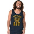 thumbnail image 5 of Hanukkah Menorah Let's Get Lit Tank Top T Shirts Men Women Brisco Brands L, 5 of 5