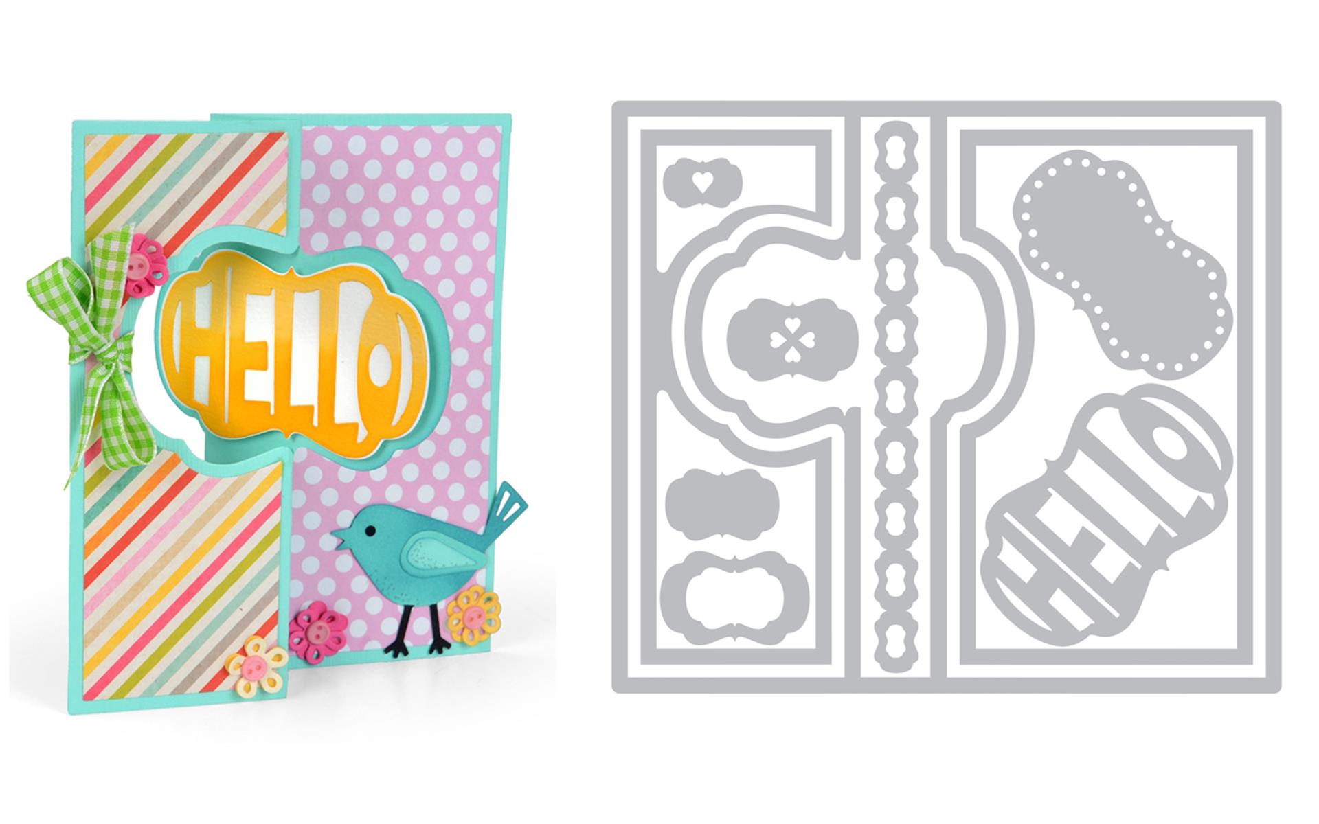 Sizzix Frame Sizzix SBarnard Framelits Die Card Lively Frame - Walmart.com
