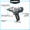 HART 20Volt 1/2inch BatteryPowered Impact Wrench (Battery Not