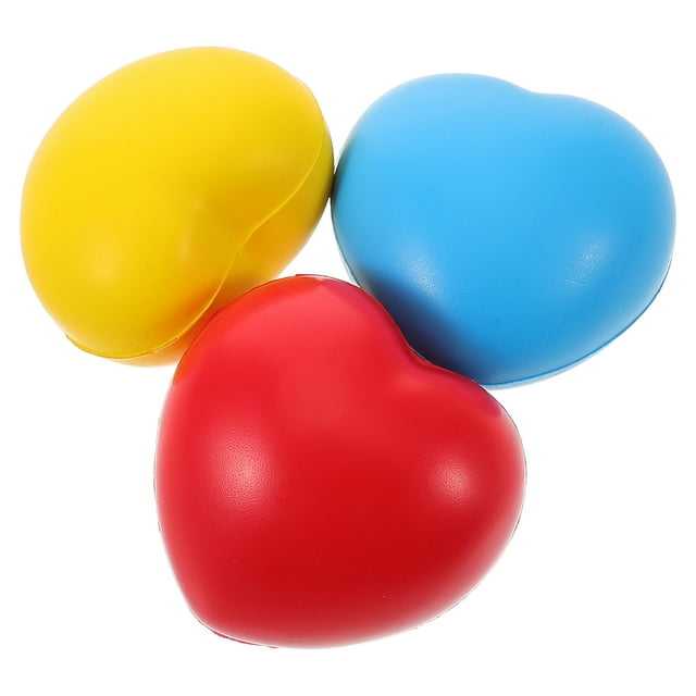 3 Pcs Dispositifs de Renforcement des Mains pour Usage de Bureau en Rouge Bleu Jaune 2.8x2.8x2.0in