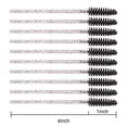 thumbnail image 4 of 100pcs Disposable Mascara Brushes with Container, Mascara Wands Makeup Brushes Applicators Kits for Eyelash Extensions and Eyebrow Brush (Crystal Black), 4 of 5