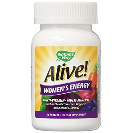 4 Pack Nature's Way Alive! Énergie multivitamines comprimés 50 des femmes chef d'accusation