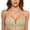 Green, variant on 2 Pack Bras for Women No Underwire Seamless Demi Cup Light Lift Side Support Underwear,Red,75AB/M