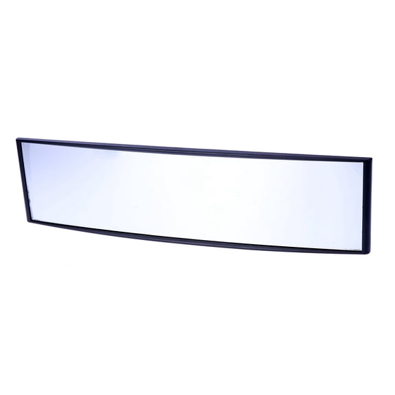 Raindrops Universal Car Rear View Mirror Wide Angle Anti-dazzling Interior Rearview Mirror Large Vision 300x75mm Curved Mirror (White)