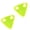Green-2 packs of triangle, variant on Colorful High Visibility Bike Reflectors for Night Cycling durables Thermoplastic Polyurethane Materials Quick Installation Design