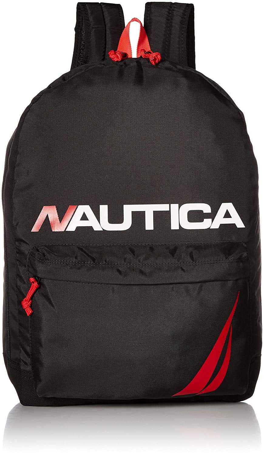 Nautica - Nautica Unisex Polyester Lightweight Backpack with Padded Laptop Sleeve , Adult, Black, OS