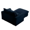 thumbnail image 3 of 51" Corduroy  Sofa Couch, Modular Couch with Storage Ottoman, Couch Deep Seat Couches for Modern Living Room/Apartment/Office, Blue, 3 of 9