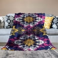 thumbnail image 2 of Orinice Vibrant Boho Tribal Soft Throw Blanket - Plush, Warm, Lightweight Flannel, Cozy for Couch, Bed, Travel - Anti-Pilling, Comfy for Bedroom, Living Room, Outdoor Adventures 50in×60in 40x50in, 2 of 6