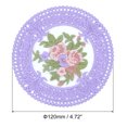 thumbnail image 2 of Vintage Cloth Placemats,Happon 6 Pack Embroidered Coasters for Drinks,Fabric Lace Coasters,Round Lace Placemats for Kitchen Dining Room Party Decoration, 2 of 6