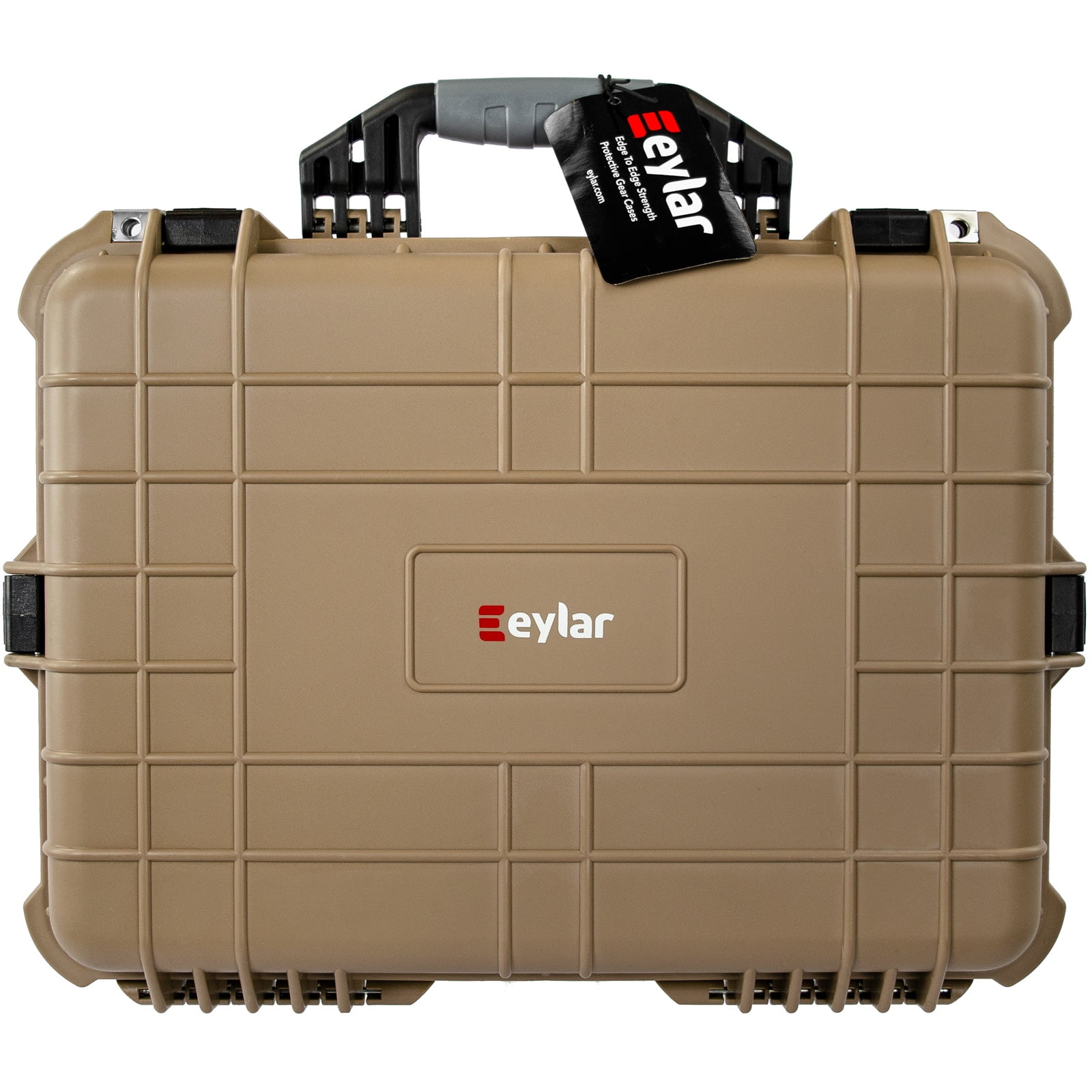 Eylar 20 inch Large Tactical Hard Gun Case Waterproof with Foam Tan FDE