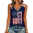 thumbnail image 4 of Hearthz 1776-2026 250 Years Of Freedom Shirt Raglan Sleeveless Women's Tank Tops We the People Patriotic Vest American Flag Women's 250 Anniversary USA Shirt, 4 of 5