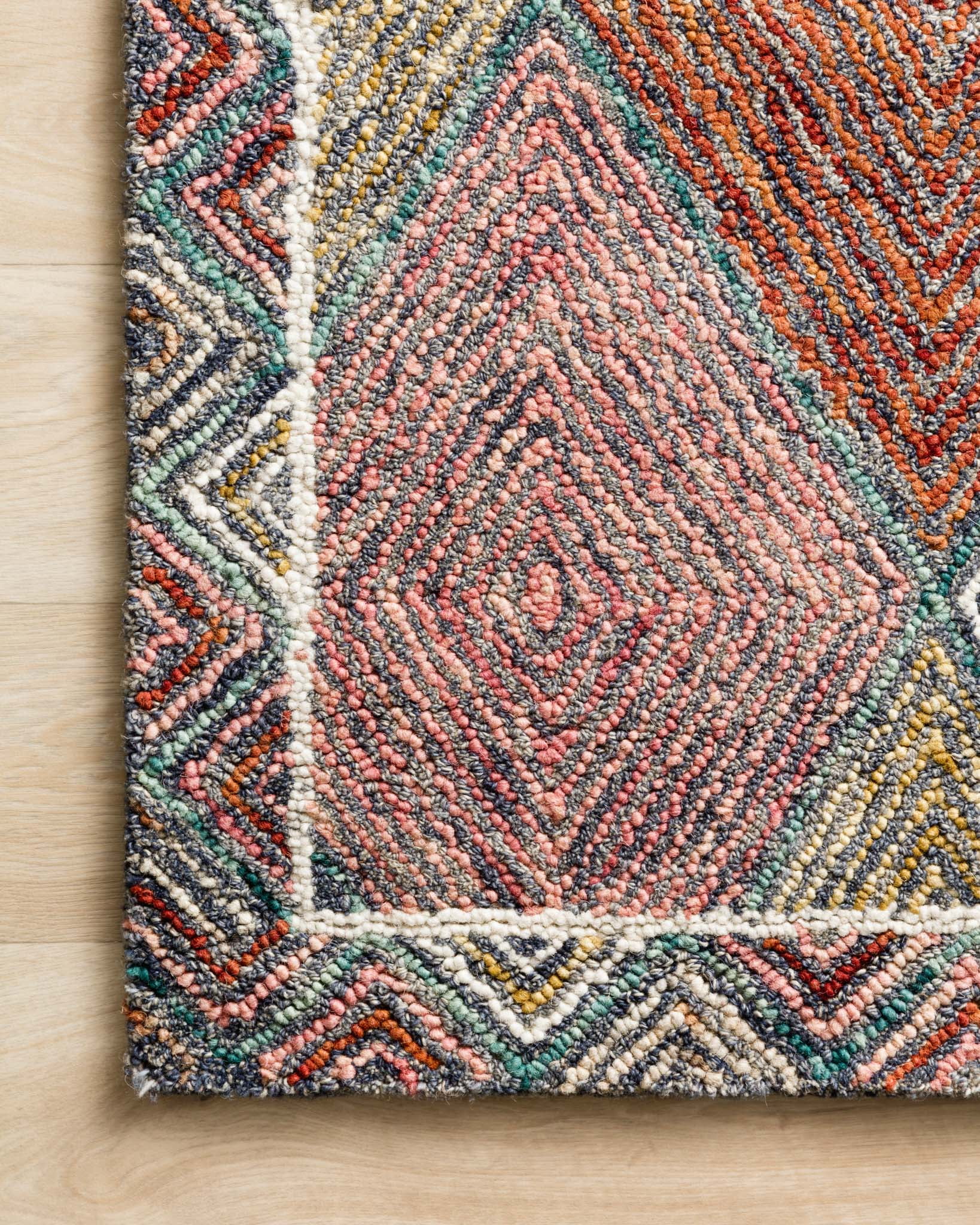 Loloi Spectrum Geometric Turquoise / Fiesta Area Rug