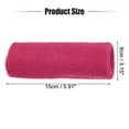 thumbnail image 2 of Unique Bargains 1 Pair Sweat Absorbing Wrist Sweatbands Athletic Cotton Yarn Latex Rose Red 8x15cm, 2 of 6