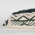 thumbnail image 3 of Rizzy Home Geometric 14" x 26" Down Pillow w/ Textured Cotton Cover-Ivory/Green, 3 of 5