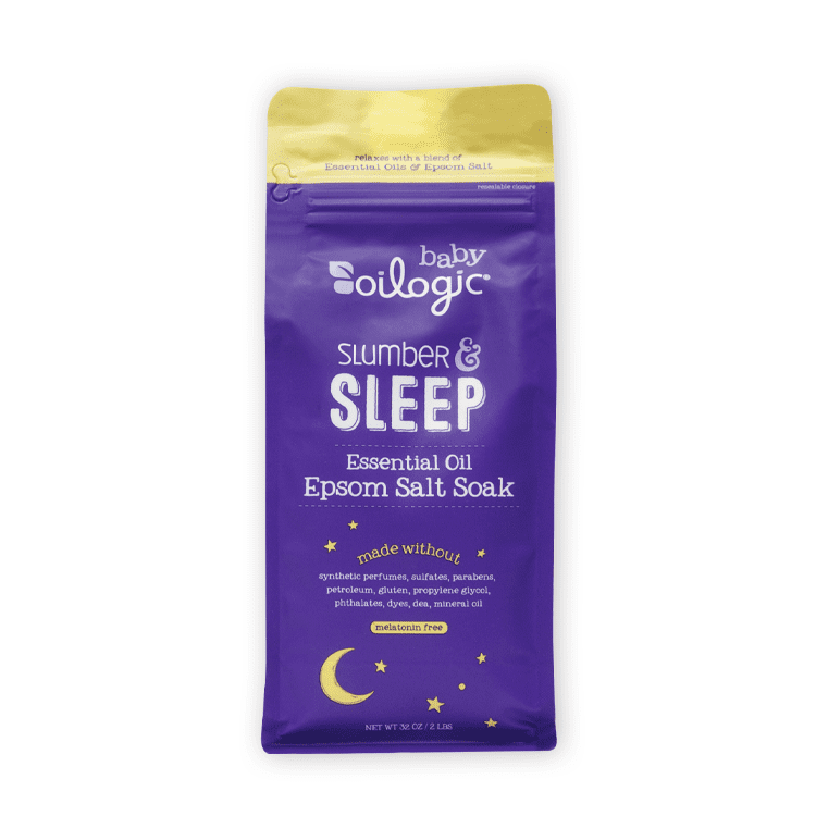 (4 pack) Oilogic Slumber & Sleep Essential Oil Epsom Salt for Baby, 2lb