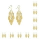 thumbnail image 3 of Pendientes colgantes de metal barroco Sonducket 10Conjunto dorado, 3 of 6