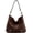Coffee, variant on CoCopeaunt Fashion Tassel PU Leather Shoulder Bag for Women Casual Vintage Hobo Handbag Purse
