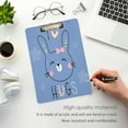 thumbnail image 5 of RYLABLUE Cute Rabbit Clipboard Hardboard Wood Nursing Clip Board and Pull for Standard A4 Letter 13x9 inches, 5 of 5