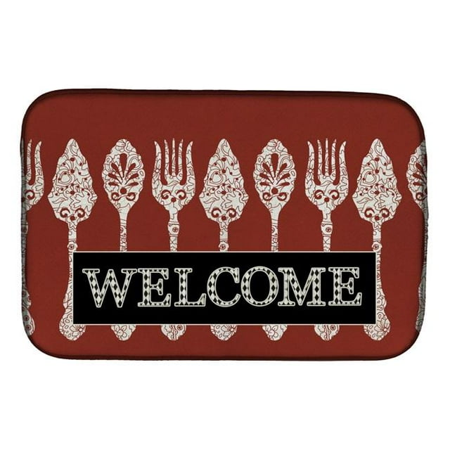 Carolines Treasures SB3090DDM Serving Spoons Welcome Dish Drying Mat