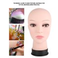 thumbnail image 4 of Cabeza de maniquí Práctica de masaje suave Cabeza de maniquí Modelo Cabeza de entrenamiento Maniquí Cosmetología Entrenamiento Peluca Sombrero Exhibición para pestañas ANGGREK Otros, 4 of 8