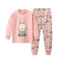 thumbnail image 2 of Spazoro Child Kids Girls Outfit Sets, Cute Print Fall Winter Warm Casual Sweatshirts and Pants for Girls Pink Size 4-5T, 2 of 3