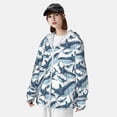 thumbnail image 3 of Balery Party Shark Cute Sudadera ligera de manga larga con capucha y protección solar UPF 50+ para hombre y mujer, ideal para pesca y running-XX-Large, 3 of 7