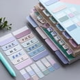 thumbnail image 1 of Musbetu 60/120/240Pcs Index Tab Repositionable Strong Adhesive Writable Multicolor Pages Book Markers Message Board School Supplies, 1 of 7