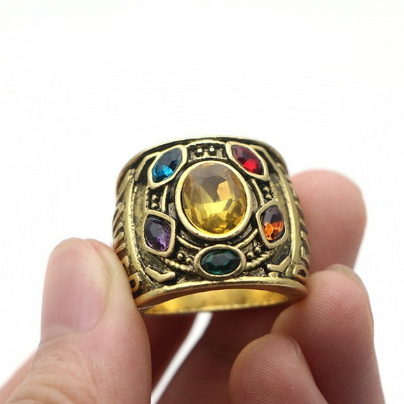 Gprince Marvel Avengers Infinity War Thanos Gauntlet Power Ring Jewelry Ornament Cosplay