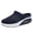 Blue, variant on Slip on Women Wide Width Comfort Walking Shoes Breathable Slippers Closed Toe Slides