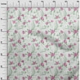 thumbnail image 3 of oneOone Cotton Poplin Green Fabric Florals Sewing Material Print Fabric By The Yard 42 Inch Wide, 3 of 4