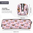 thumbnail image 3 of Honeii Pink Butterfly Daisy Pattern Pencil Case, Pencil Pouch, Pencil Case Small, Pencil Pouch Aesthetic, PVC Pencil Pouch, Pencil Bag, Makeup Pouch, 3 of 7