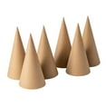 thumbnail image 5 of Sharprepublic 6 Pieces Paper Mache Cones Open Bottom Versatile DIY Hands on for Crafts Cardboard Cones for Decorating Halloween Decorations 15cm, 5 of 8