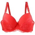 thumbnail image 1 of Women's Sexy Lace Underwire Bra - Shaping Cup, Adjustable Strap for Large Sizes, 1 of 2
