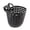 Black, variant on Lume Wear Bike Front Basket for Kids with Adjustable Straps a Heavy Duty Woven Basket for Handlebar Mount. A Lightweight Cargo Carrier That Fits Most Childrens Bicycles for Toys Snacks