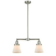 thumbnail image 6 of Innovations Lighting 209 Small Cone Small Cone 2 Light 21" Wide Linear Chandelier - Chrome, 6 of 7