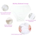 thumbnail image 4 of Ropa interior desechable de algodón puro STARLY para mujer, paquete de 10 unidades, blanca, 4 of 8
