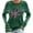 Green, variant on Breast Cancer Sweatshirts Womens Vintage Loose Fit Casual Pullover Crew Neck Sweatshirt Long Sleeve Tops (XL, Wine)