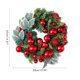 thumbnail image 3 of Guirnalda de bolas navideñas de imitación de ratán para colgar en la puerta principal, guirnalda de ratán para fiestas navideñas y jardines., 3 of 9