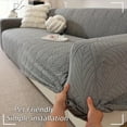 thumbnail image 2 of 1pc New Jacquard Sofa Cover, Stretchable and Non-Deforming, Machine Washable, Suitable for All Seasons, Pet-Friendly, Ideal for Office, Living Room, Home Decor (Includes Bonus Pillowcase), 2 of 10