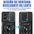 thumbnail image 4 of MARVA Funda para Motorola Moto Edge 50 Fusion + 3pzs Mica Protector de Pantalla,con Ventana Deslizante PC,Lámina Hierro Magnética,Soporte Invisible,TPU+PC,Accesorios, 4 of 8