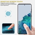 thumbnail image 4 of Bemz (5 Pack) Shields for Samsung Galaxy S21 - Full Edge Coverage, Bubble-Free, High Response Touch Tempered Glass Screen Protectors - Clear with Black Frame, 4 of 7