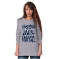 thumbnail image 5 of Fall Sundays Cute Christian Autumn Women's Long Sleeve T Shirt Brisco Brands S, 5 of 6
